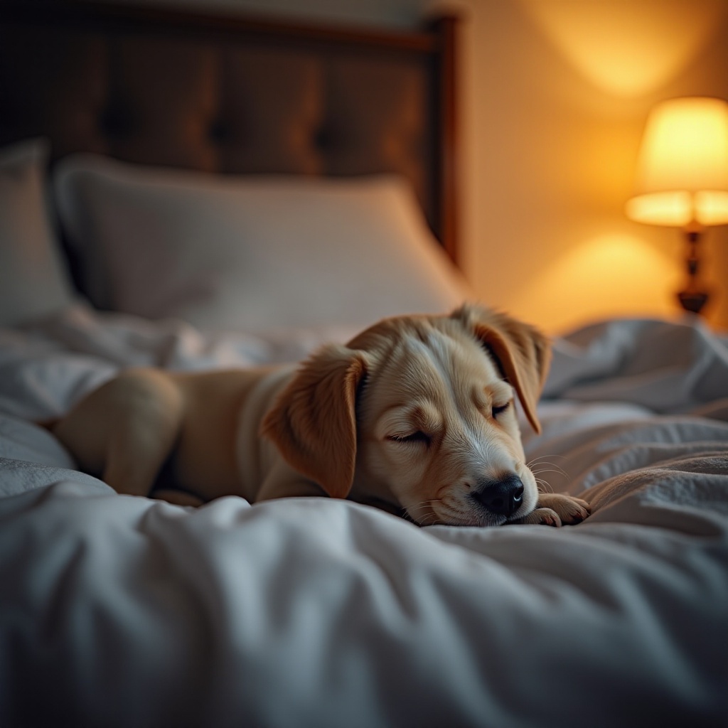 Wie Sie Ihrem Welpen beibringen, die Nacht durchzuschlafen.